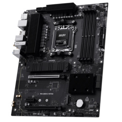 Материнская плата MSI PRO B850-S WIFI6E (AM5, AMD B850, ATX, 4xDDR5 5600 МГц, 4xSATA, 2xM.2, 2хPCI-E x16, 1хPCI-E x1, HDM/DP, Wi-Fi, Bluetooth)