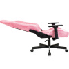 Кресло игровое Knight N1 Fabric розовый Velvet 36 (ткань, 150кг, крестовина металл, колесики полиуретан, подголовник, поддержка поясницы)